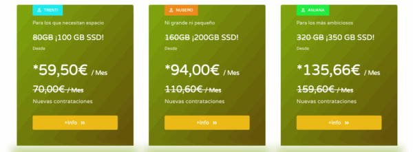 Servidores VPS, dedicados y administrados